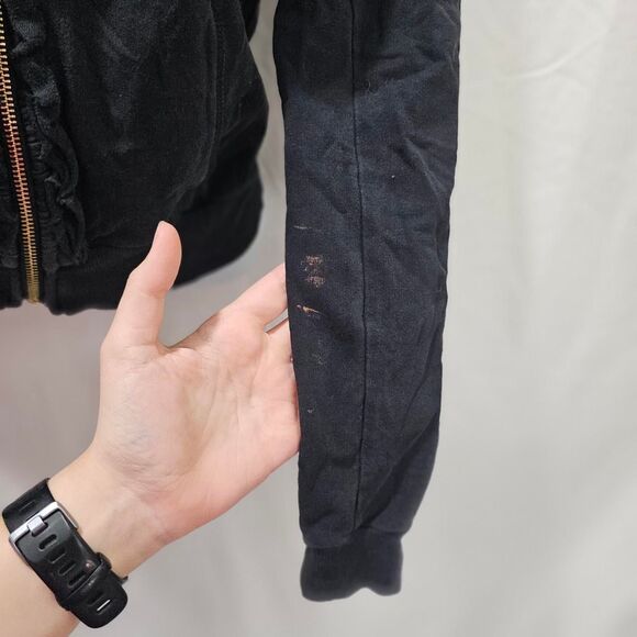 vintage y2k bebe rhinestone back logo mcbling zip up hoodie - Picture 4 of 7